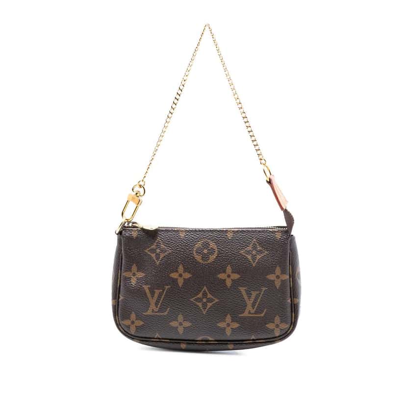 Louis Vuitton Monogram Mini Pochette Accessoires Brown Good condition - Front View