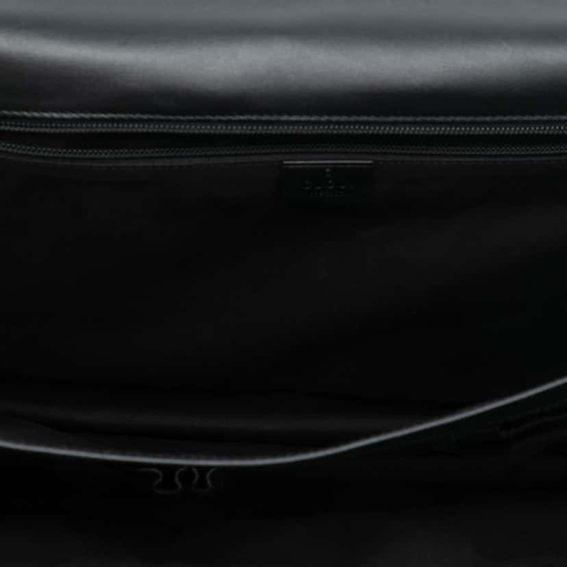 Gucci Guccissima Briefcase Black Leather Good condition - Model View
