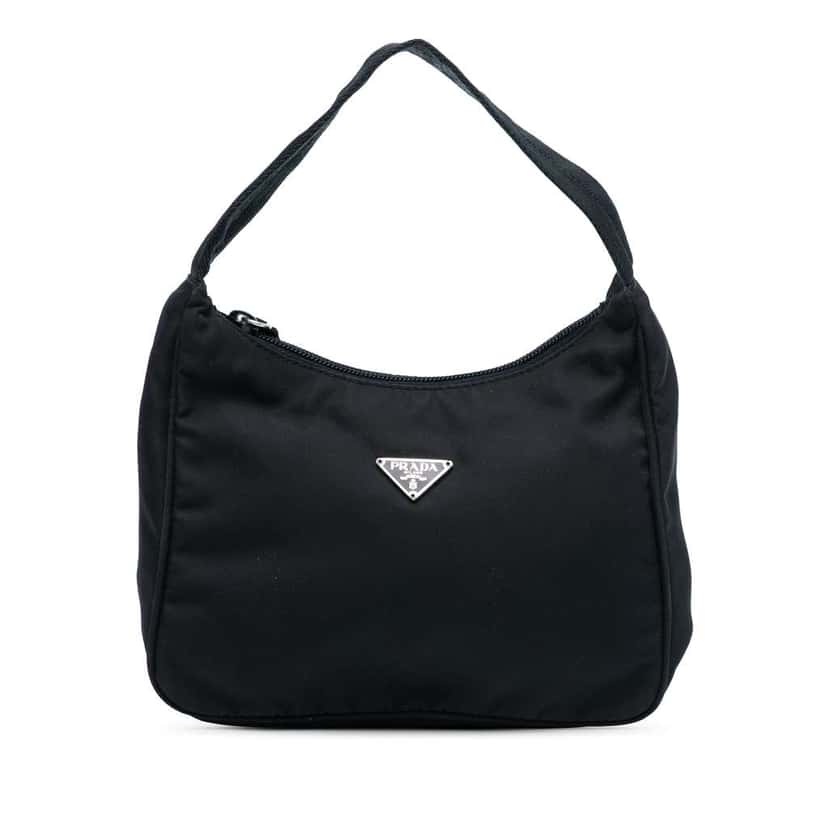 Prada Mini Tessuto Sport Shoulder Bag Black Good condition - Front View