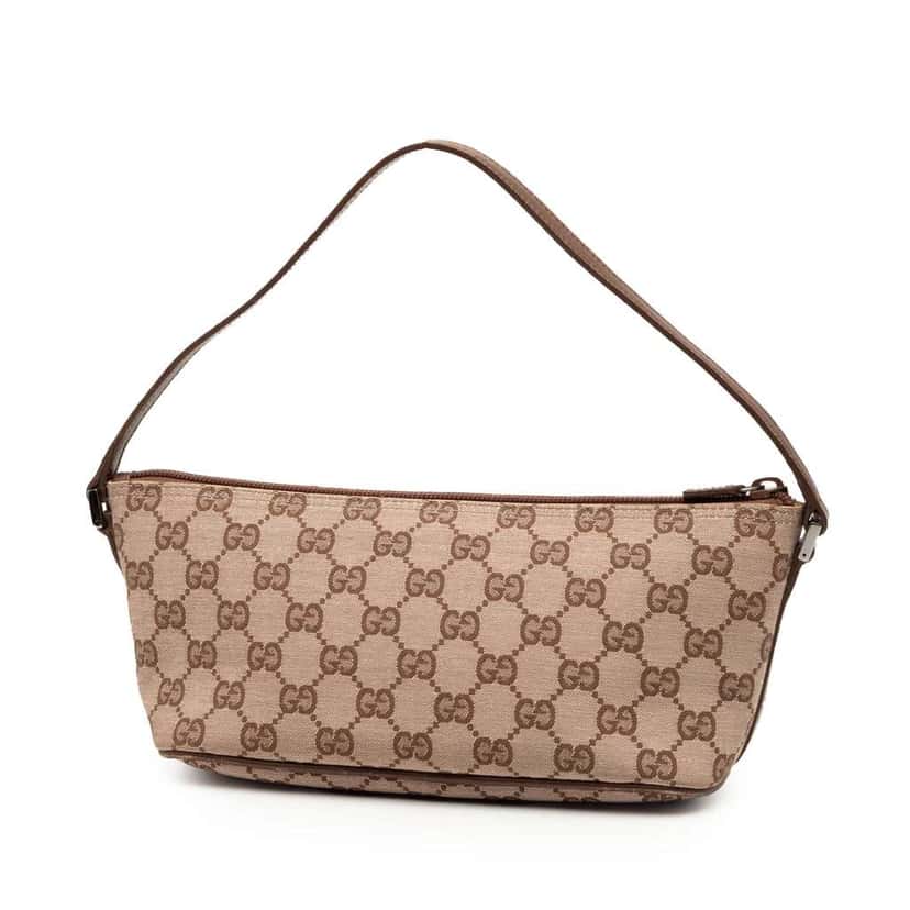 Gucci GG Canvas Boat Brown Canvas Good condition - Back View