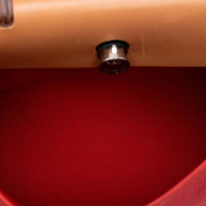 Hermès Toile Herbag Zip 31 Red Canvas Good condition - Model View