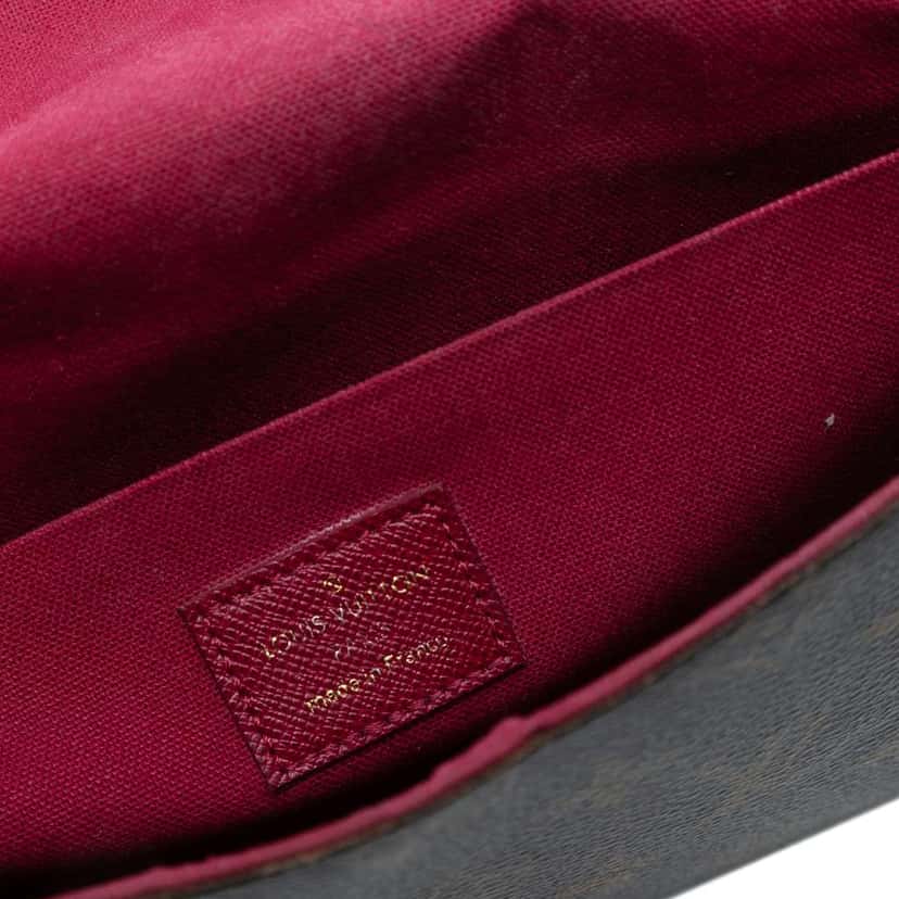 Louis Vuitton Monogram Pochette Felicie Brown Good condition - Box View