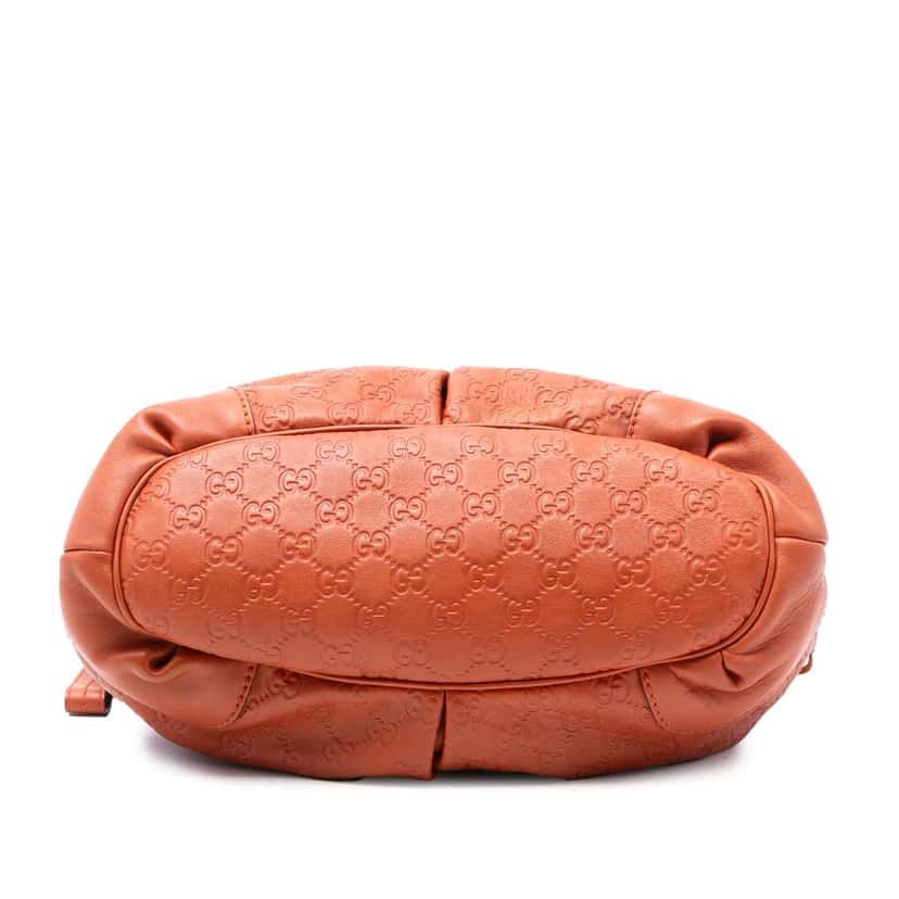 Gucci Guccissima Sukey Satchel Orange Leather Very good condition - Inside View