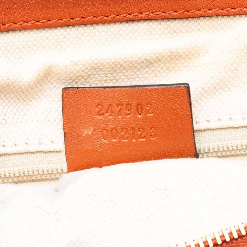 Gucci Guccissima Sukey Satchel Orange Leather Very good condition - Box View