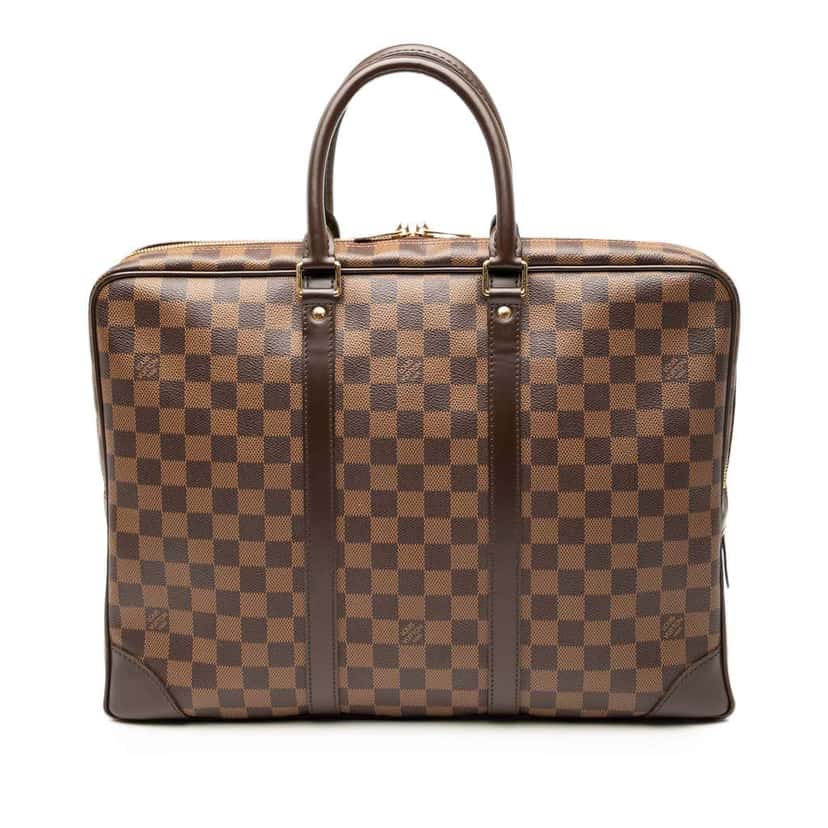Louis Vuitton Damier Ebene Porte Documents Voyage PM Brown Very good condition - Front View