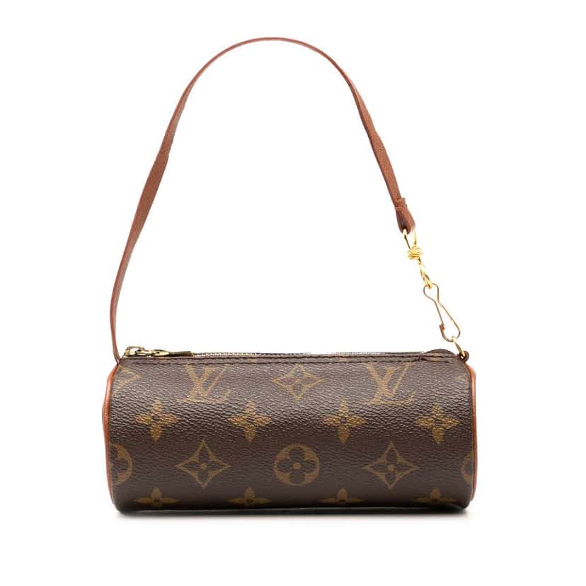 Louis Vuitton Monogram Papillon Pochette Brown Good condition - Front View