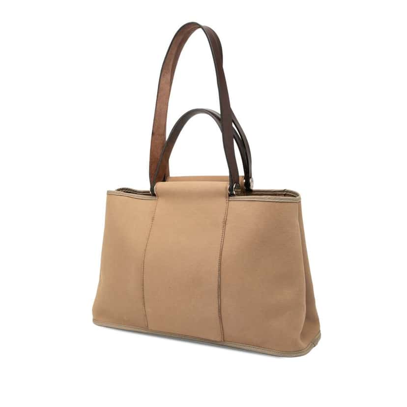 Hermès Toile Cabag Elan PM Brown Canvas Good condition - Back View