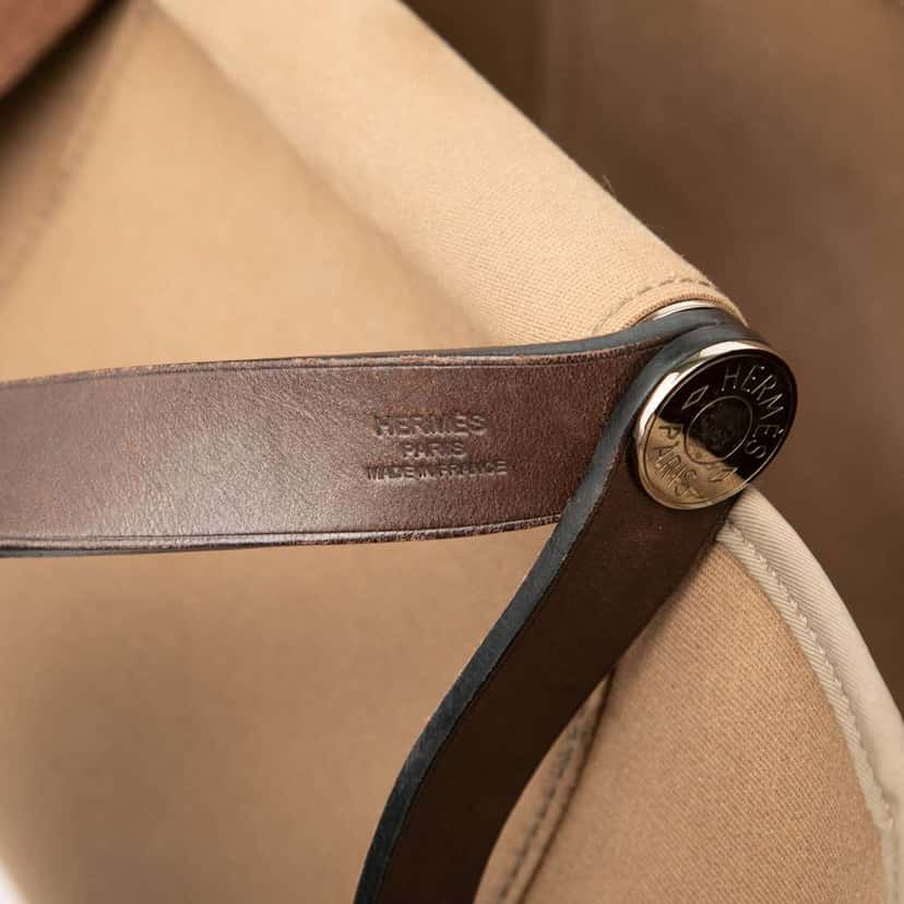 Hermès Toile Cabag Elan PM Brown Canvas Good condition - Box View