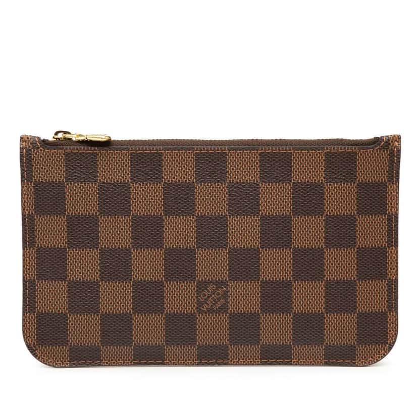 Louis Vuitton Damier Ebene Neverfull PM Pouch Brown Very good condition - Front View