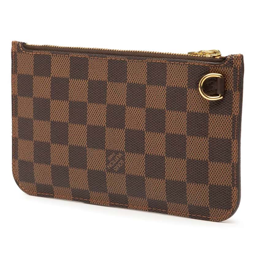 Louis Vuitton Damier Ebene Neverfull PM Pouch Brown Very good condition - Back View