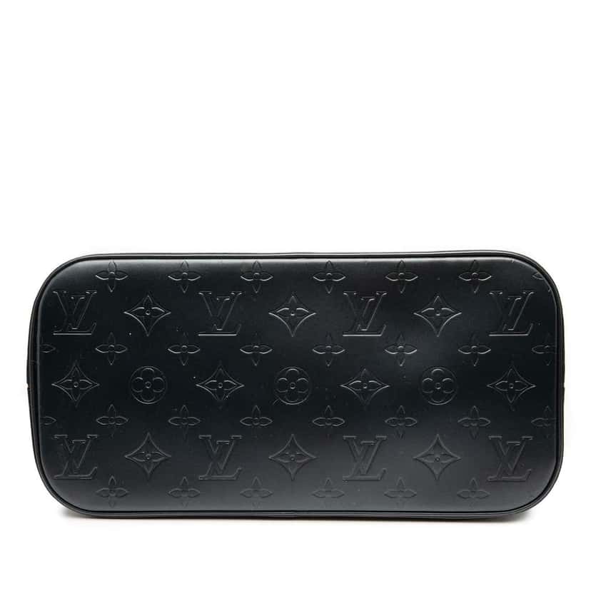 Louis Vuitton Monogram Mat Stockton Blue Leather Good condition - Inside View
