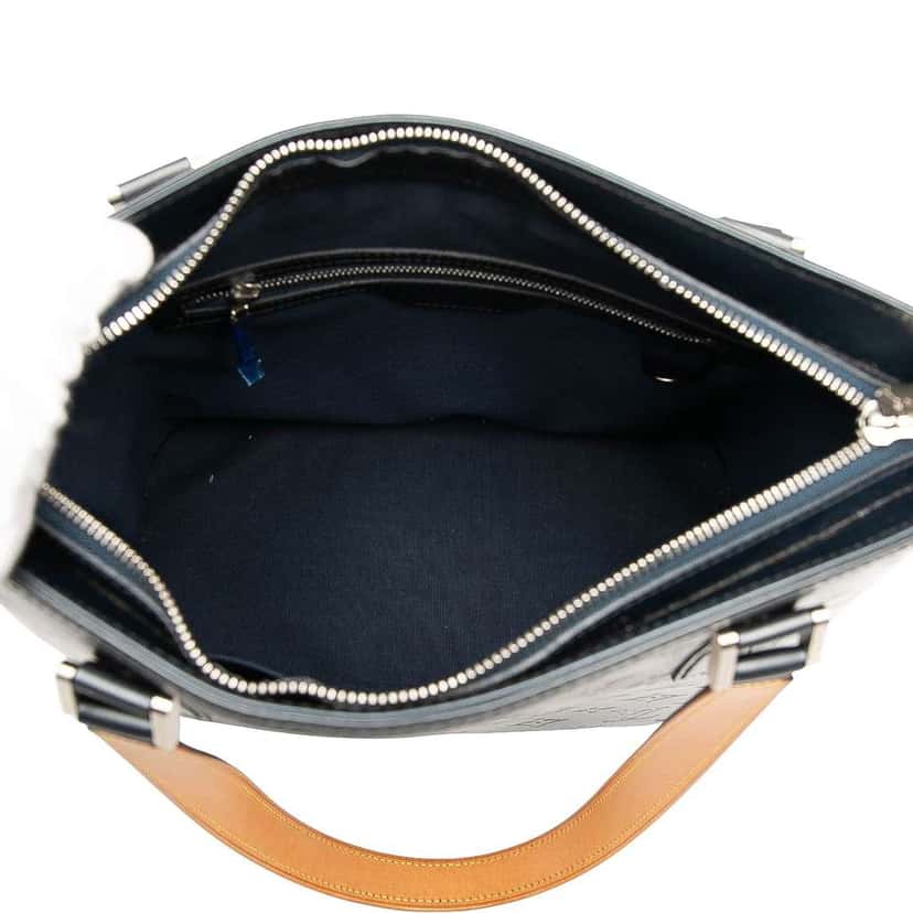 Louis Vuitton Monogram Mat Stockton Blue Leather Good condition - Model View