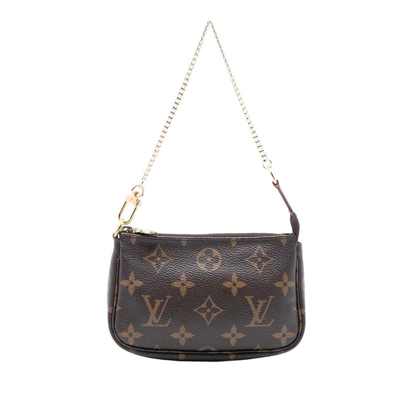 Louis Vuitton Monogram Mini Pochette Accessoires Brown Very good condition - Front View
