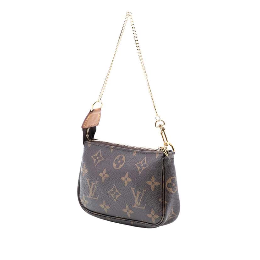 Louis Vuitton Monogram Mini Pochette Accessoires Brown Very good condition - Back View