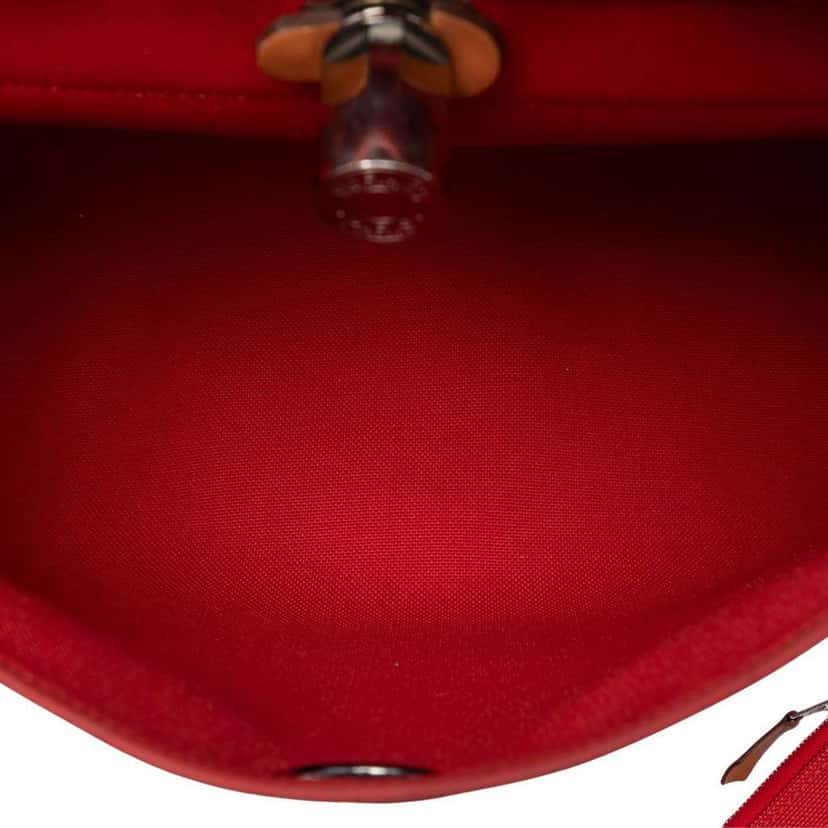 Hermès Toile Herbag Zip 31 Orange Canvas Good condition - Model View