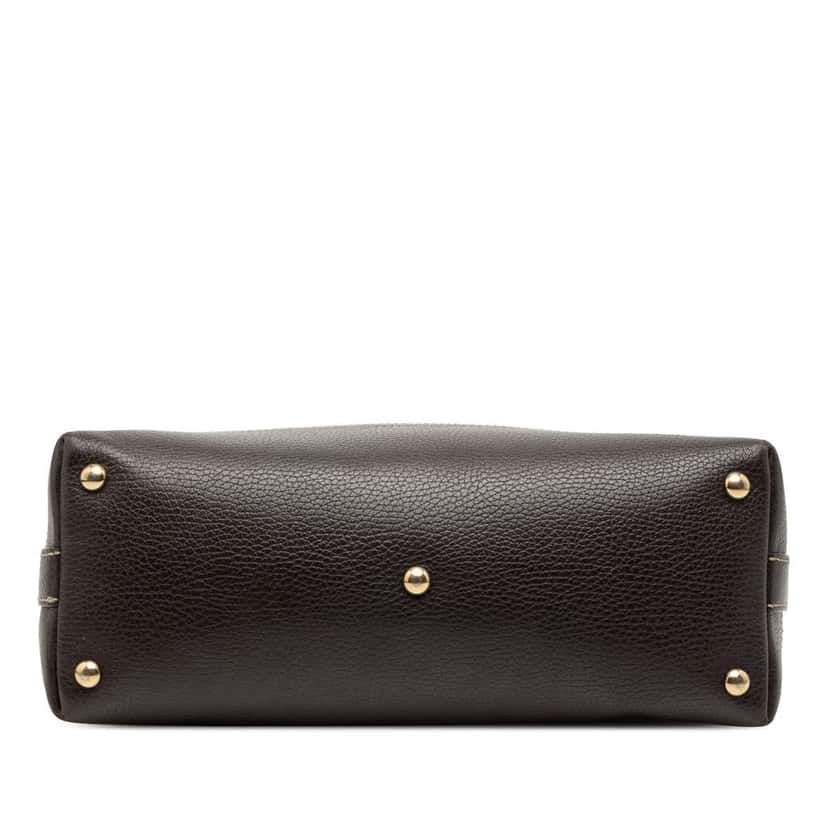 Gucci GG Crystal Shoulder Bag Brown Canvas Good condition - Inside View