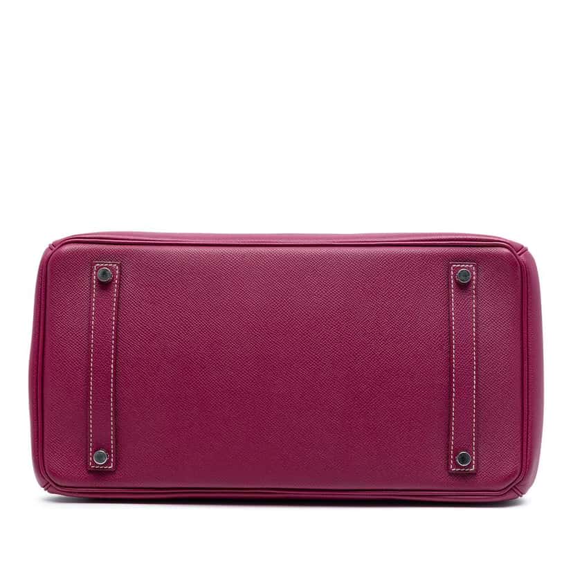 Hermès Epsom Candy Verso Birkin Retourne 35 Pink Leather Good condition - Inside View