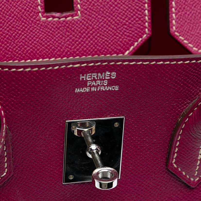 Hermès Epsom Candy Verso Birkin Retourne 35 Pink Leather Good condition - Box View