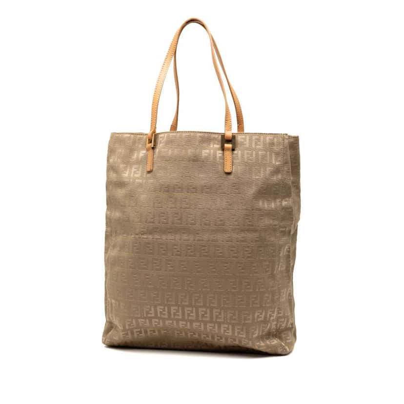 Fendi Zucchino Canvas Tote Brown Canvas Very good condition - Back View