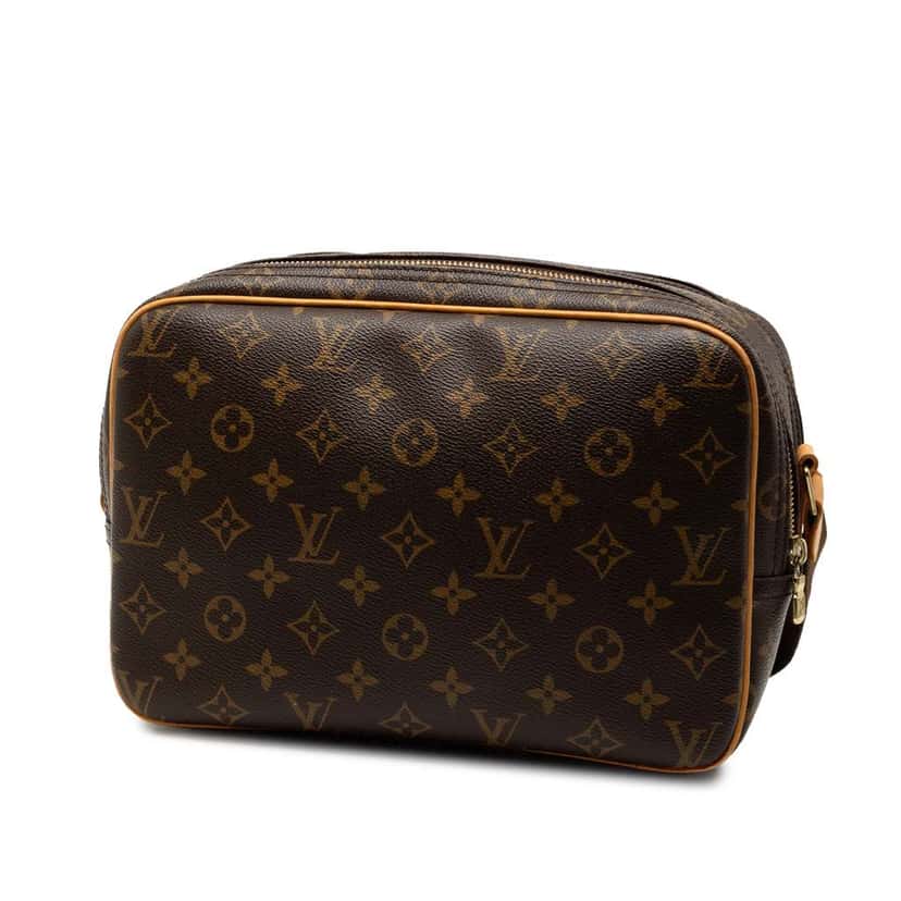 Louis Vuitton Monogram Reporter PM Brown Very good condition - Back View