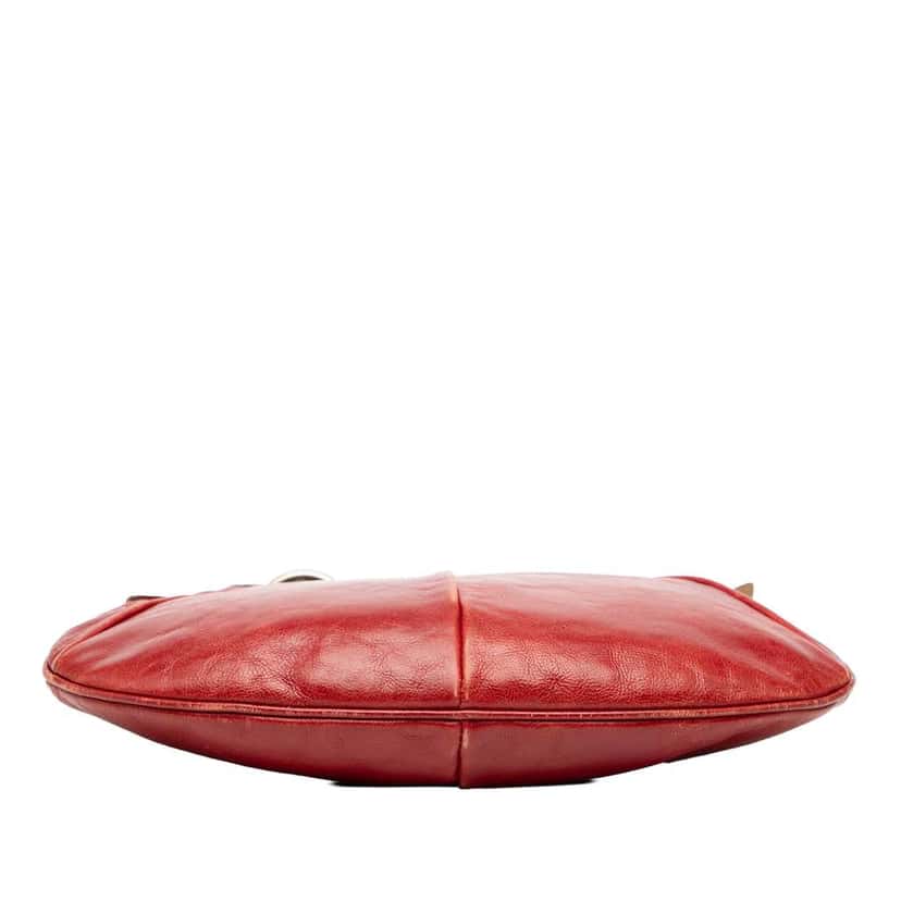 Saint Laurent Mini Leather Mombasa Hobo Red Leather Fair condition - Inside View