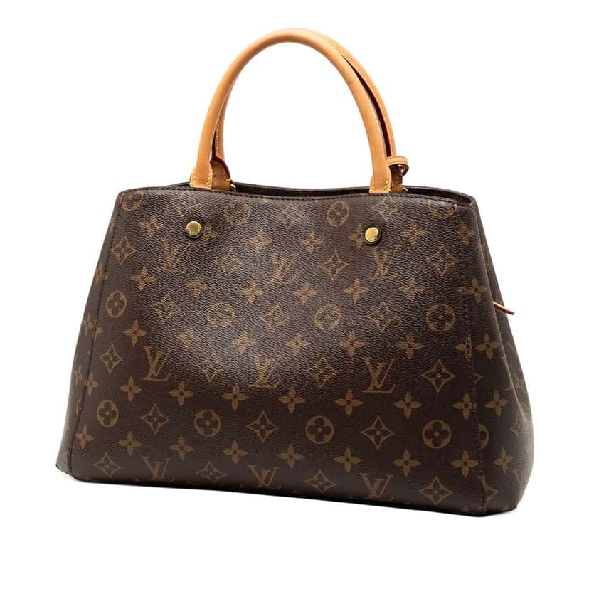 Louis Vuitton Monogram Montaigne MM Brown Good condition - Back View