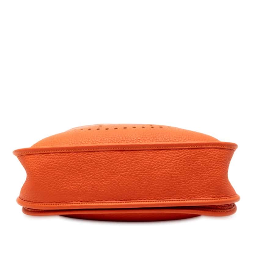 Hermès Clemence Evelyne III 29 Orange Leather Good condition - Inside View