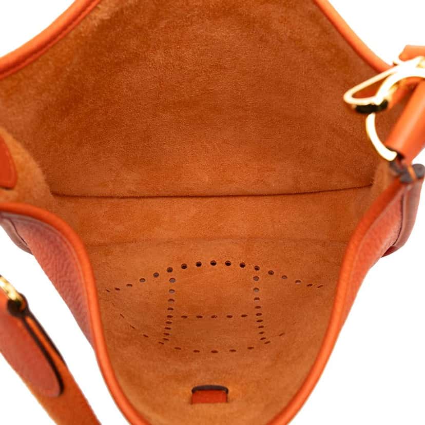 Hermès Clemence Evelyne III 29 Orange Leather Good condition - Model View
