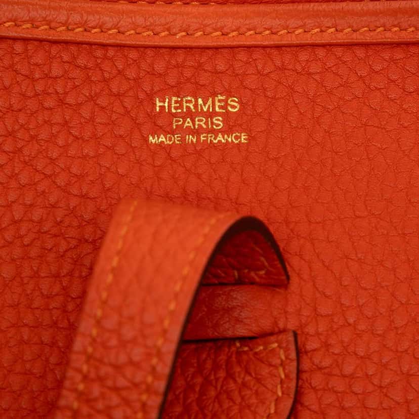 Hermès Clemence Evelyne III 29 Orange Leather Good condition - Box View