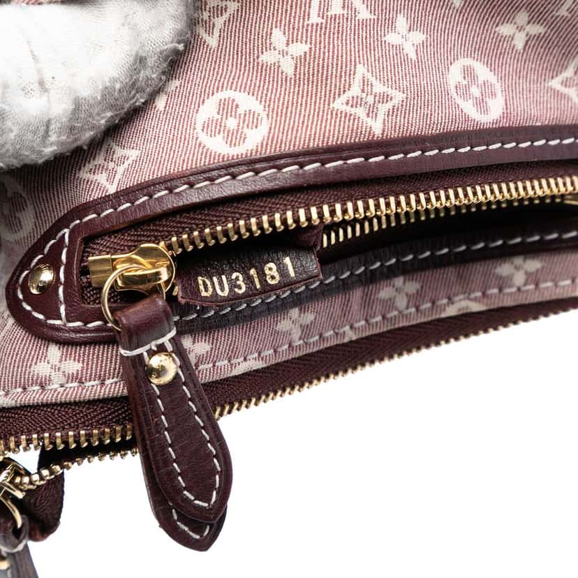 Louis Vuitton Monogram Mini Lin Pochette Red Canvas Very good condition - Box View