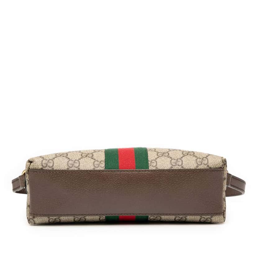 Gucci Small GG Supreme Ophidia Dome Crossbody Brown Canvas Good condition - Inside View