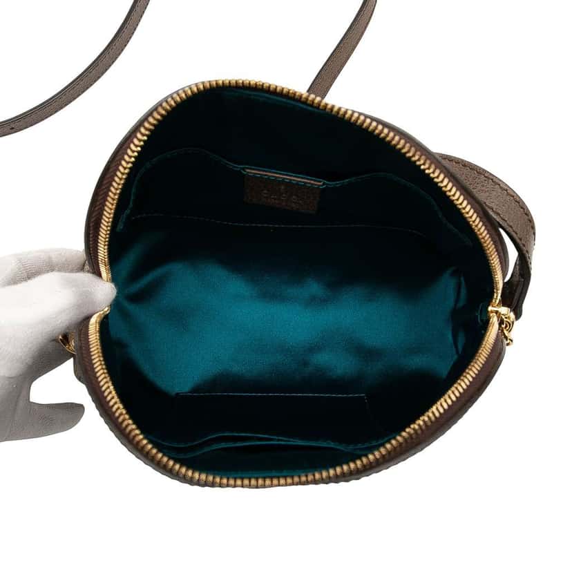 Gucci Small GG Supreme Ophidia Dome Crossbody Brown Canvas Good condition - Model View