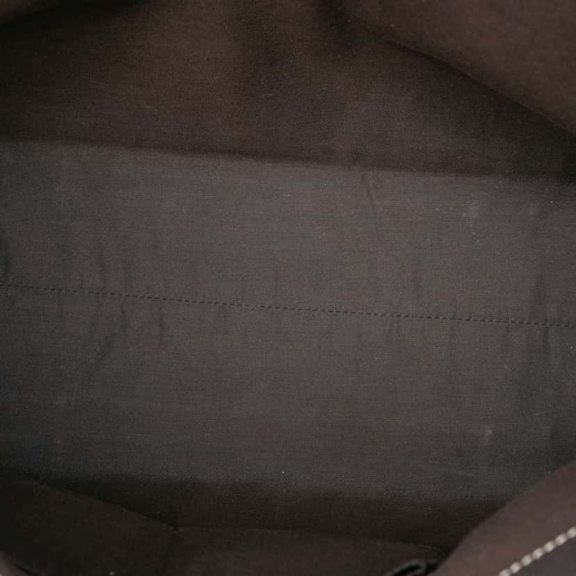 Gucci GG Crystal Bamboo Shopper Tote Brown Canvas Good condition - Model View