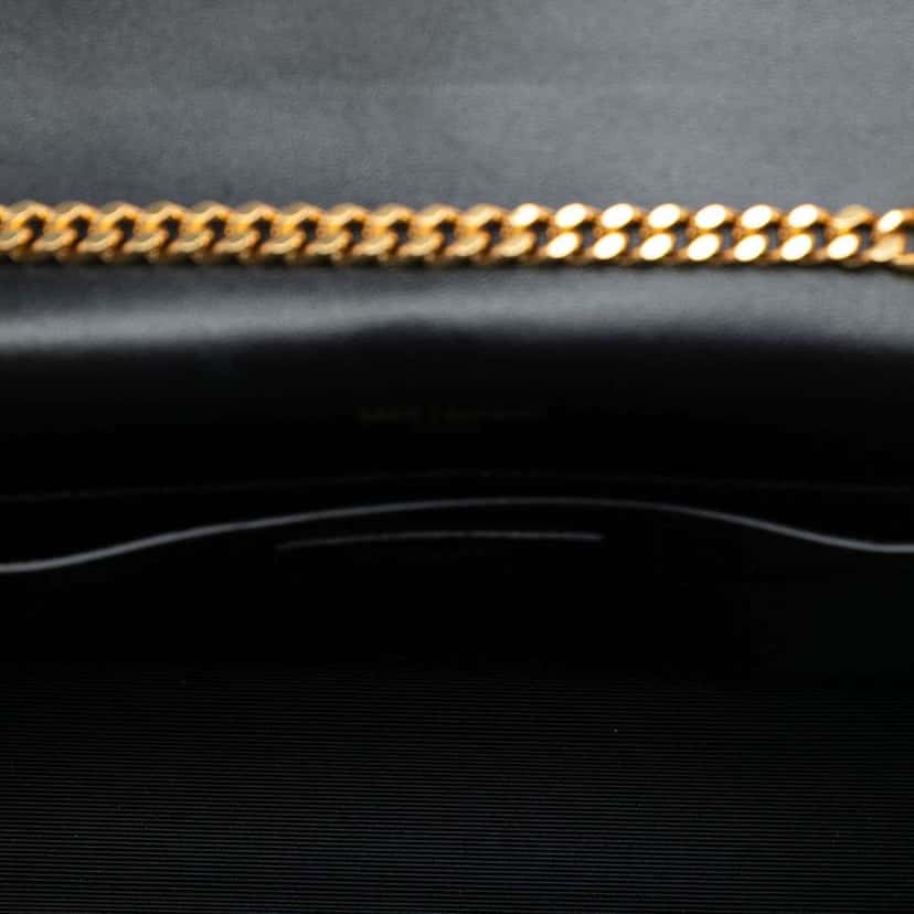 Saint Laurent Medium Leather Monogram Kate Jewel Stud Crossbody Black Leather Good condition - Model View