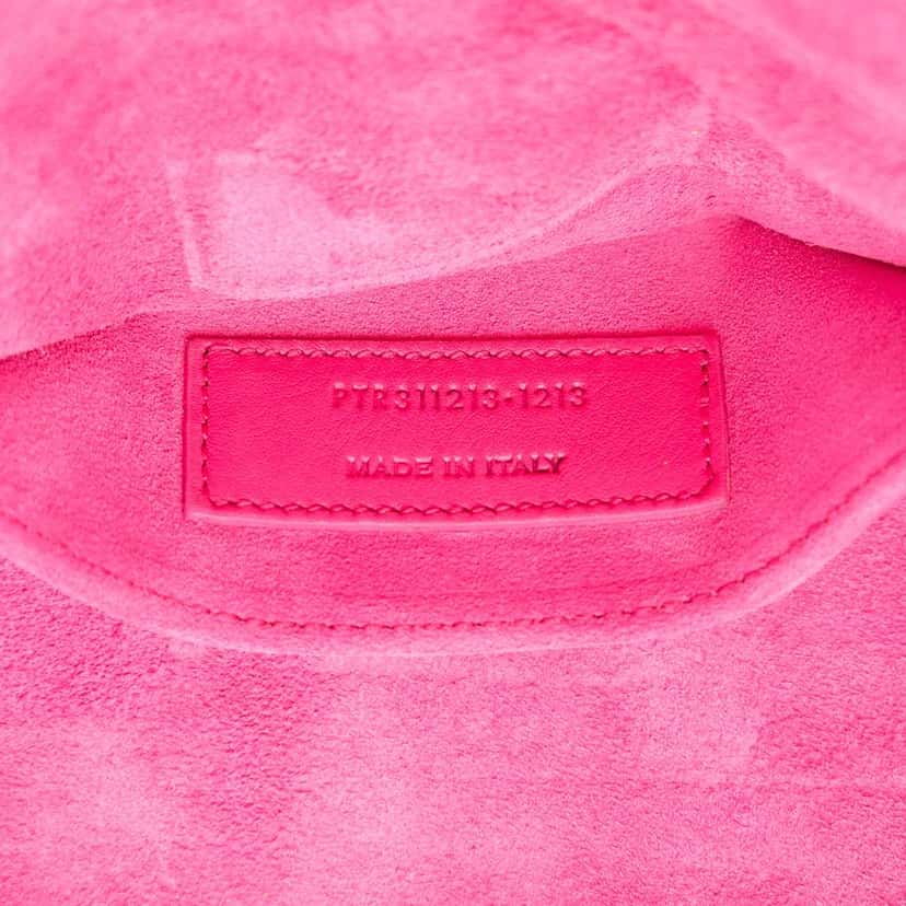 Saint Laurent Leather Chyc Ligne Clutch Pink Leather Good condition - Box View