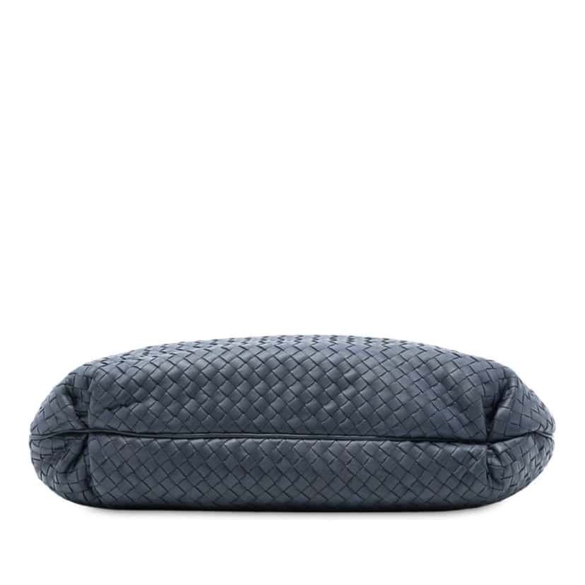 Bottega Veneta Nappa Intrecciato Frame Top Handle Bag Blue Leather Very good condition - Inside View