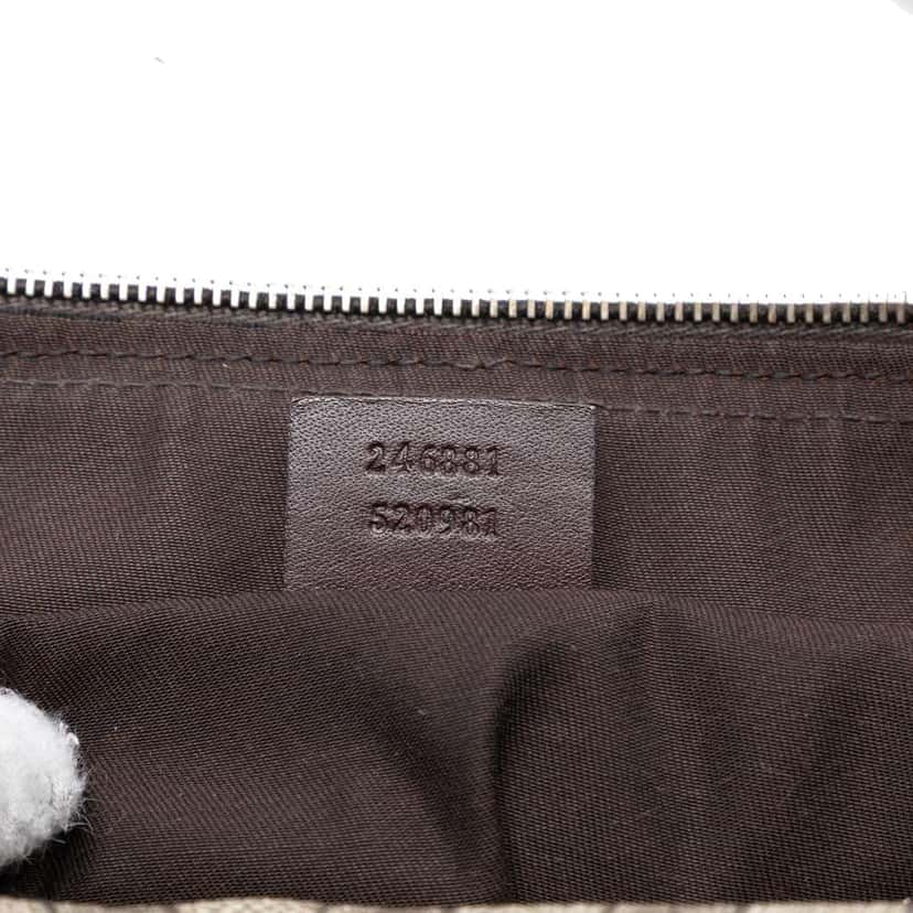 Gucci GG Supreme Double Pocket Crossbody Brown Canvas Good condition - Box View