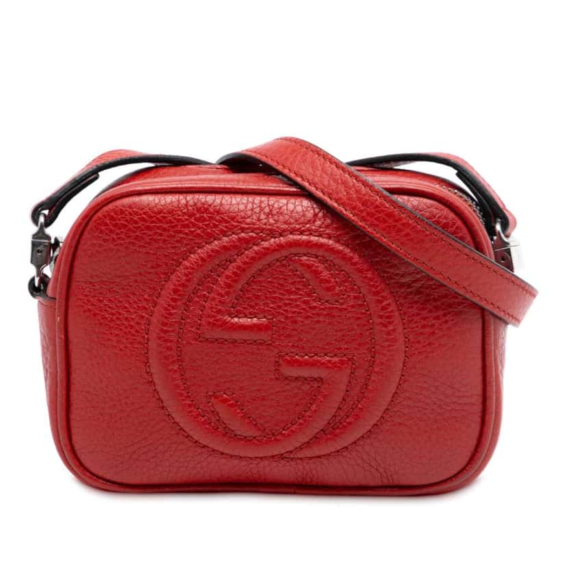 Gucci Kids Mini Leather Soho Disco Crossbody Red Leather Very good condition - Front View