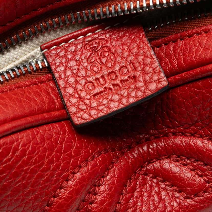 Gucci Kids Mini Leather Soho Disco Crossbody Red Leather Very good condition - Box View