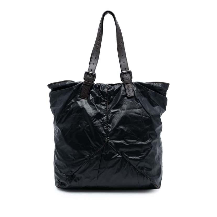 Bottega Veneta Nylon Spinnaker Tote Black Good condition - Front View