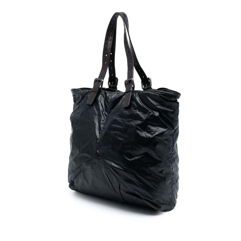 Bottega Veneta Nylon Spinnaker Tote Black Good condition - Back View