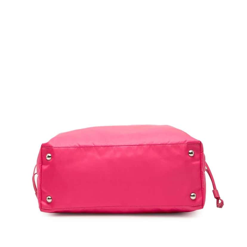 Prada Saffiano Trimmed Tessuto Open Convertible Tote Pink Very good condition - Inside View