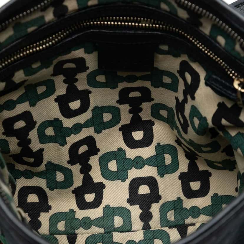 Gucci GG Canvas Jolicoeur Crossbody Black Canvas Good condition - Model View