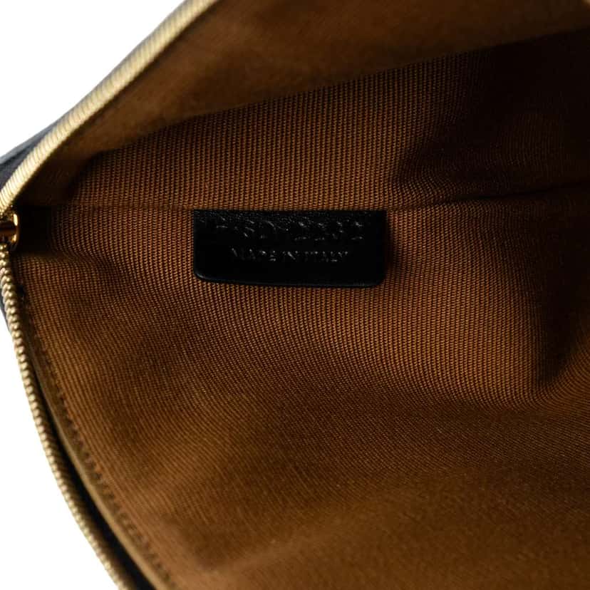 Celine Small Triomphe Coated Canvas Clutch Brown Canvas Good condition - Box View