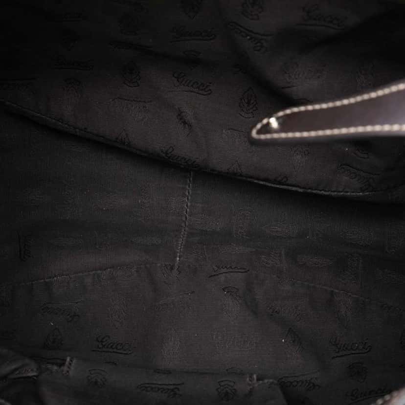 Gucci GG Canvas Match Ball Tote Brown Canvas Good condition - Model View