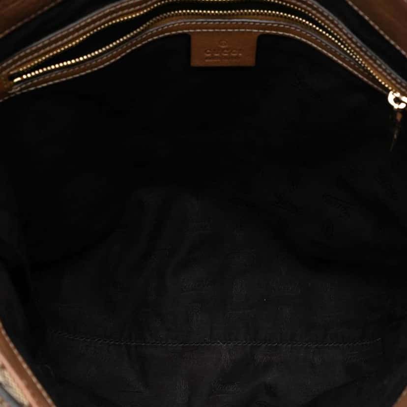 Gucci Medium GG Canvas GG Charm Tote Brown Canvas Very good condition - Model View