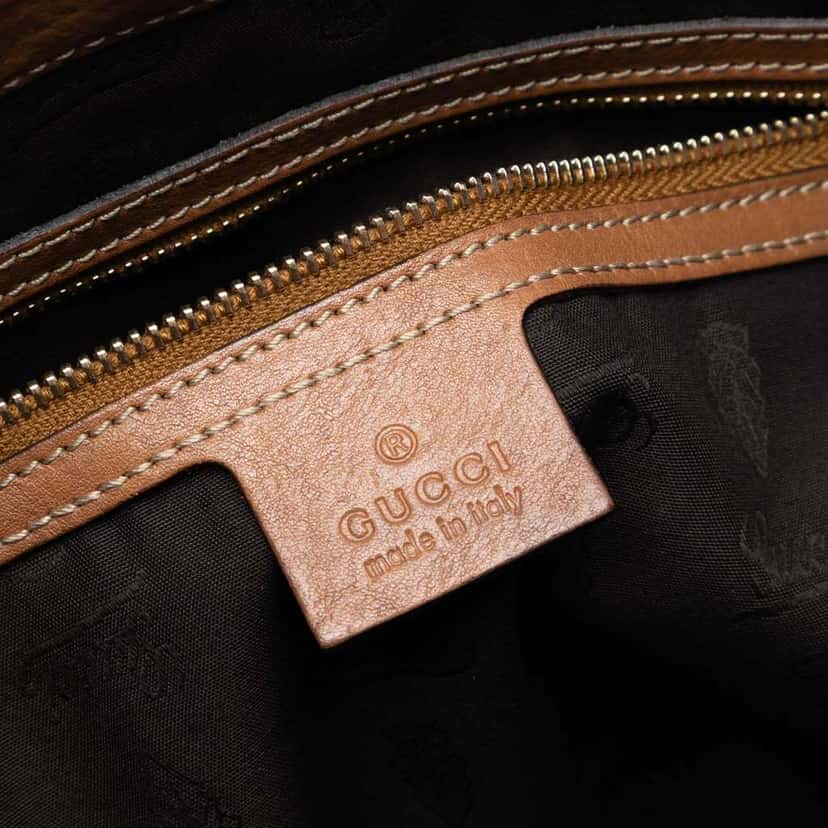 Gucci Medium GG Canvas GG Charm Tote Brown Canvas Very good condition - Box View