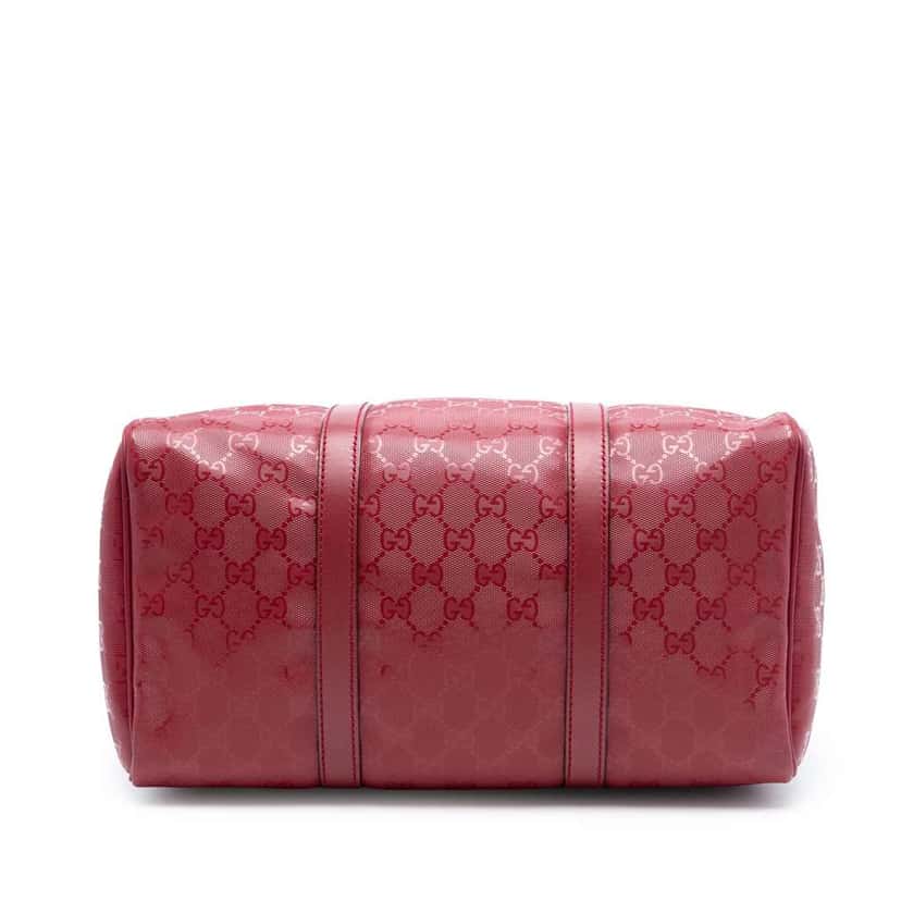 Gucci GG Imprime Boston Red Canvas Good condition - Inside View