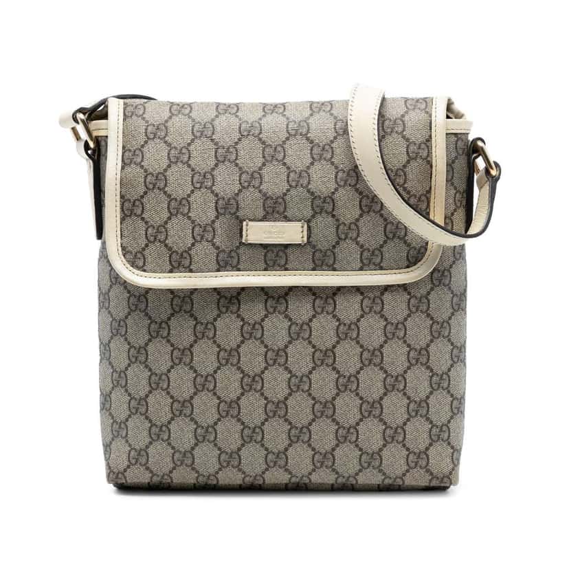 Gucci GG Supreme Crossbody Brown Canvas Very good condition - Front View