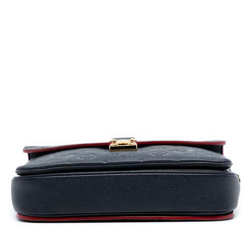 Louis Vuitton Monogram Empreinte Pochette Metis Blue Leather Good condition - Inside View